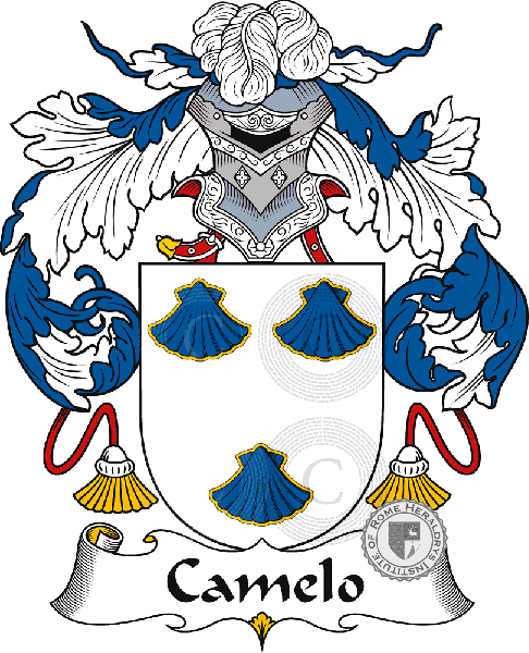 Coat of arms of family Camelo