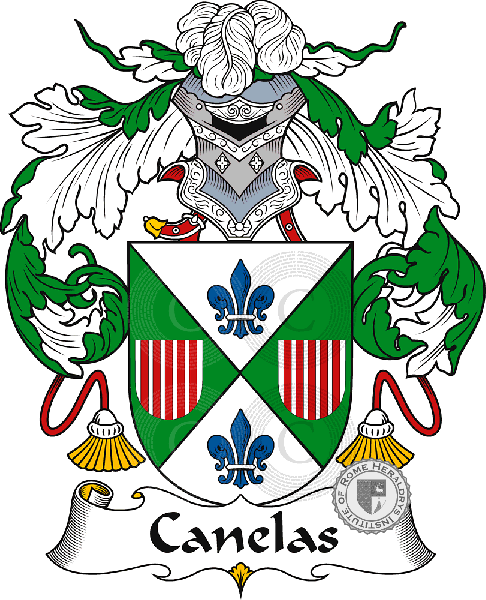 Coat of arms of family Canelas