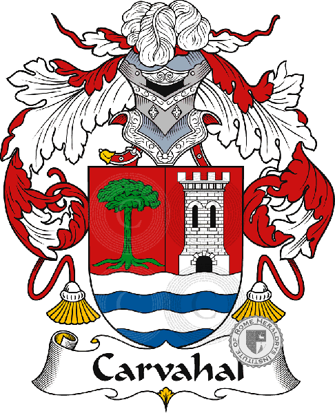 Coat of arms of family Carvahal
