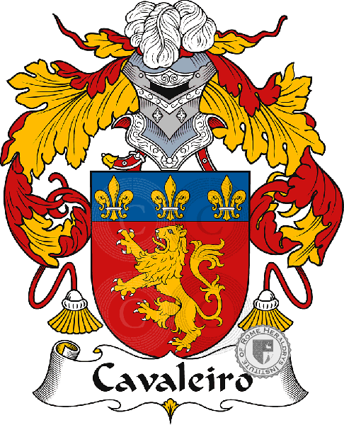 Coat of arms of family Cavaleiro