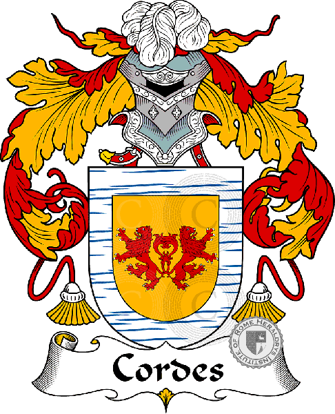 Coat of arms of family Cordes