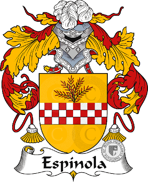 Coat of arms of family Espínola or Spinola