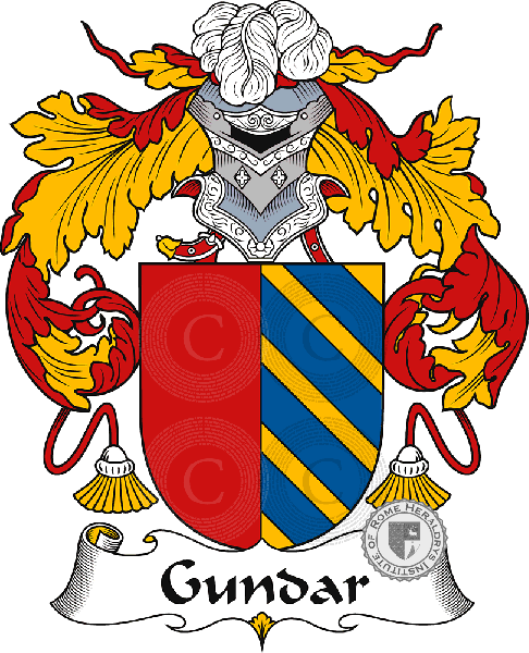 Coat of arms of family Gundar