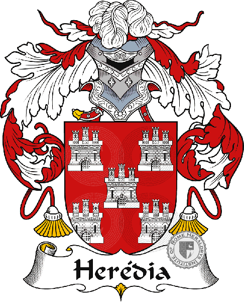 Coat of arms of family Herédia