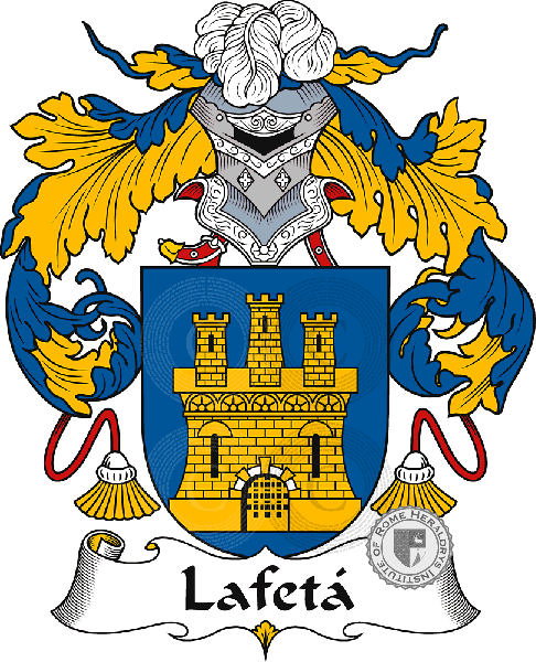 Coat of arms of family Lafetá