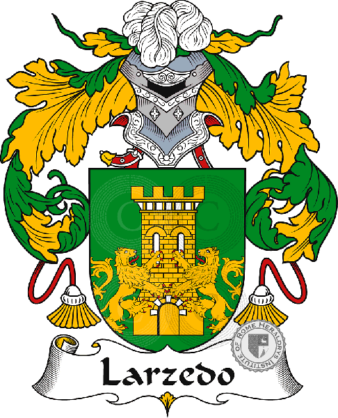 Coat of arms of family Larzedo