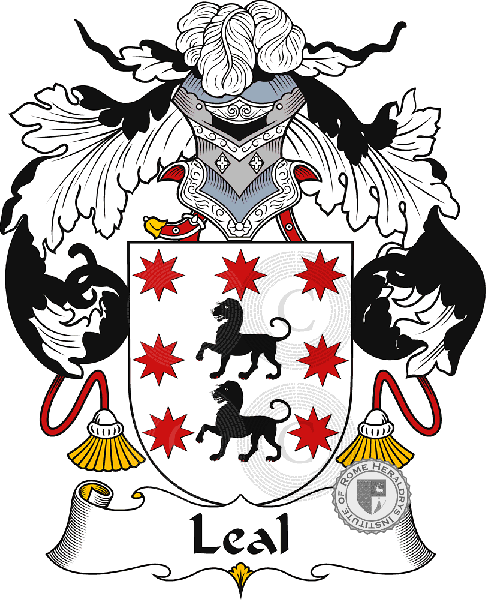 Coat of arms of family Leal