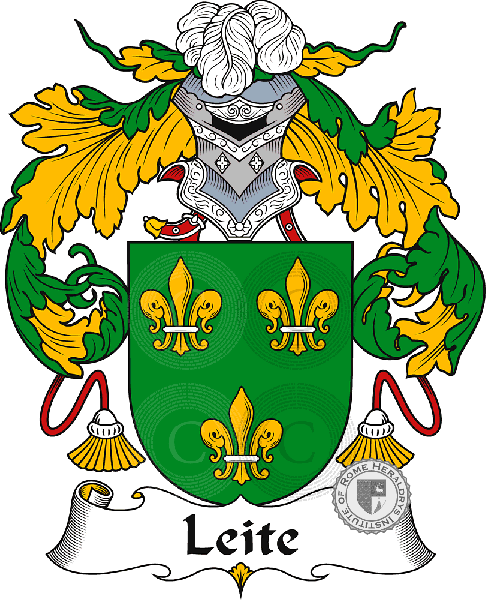 Coat of arms of family Leite