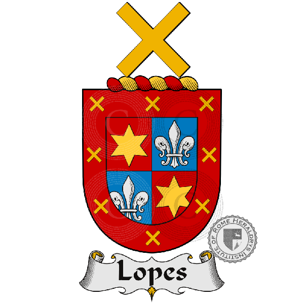 Coat of arms of family Lopes