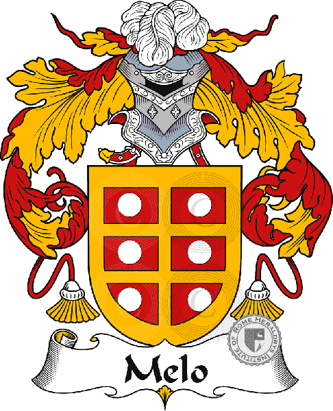 Wappen der Familie Melo or Mello