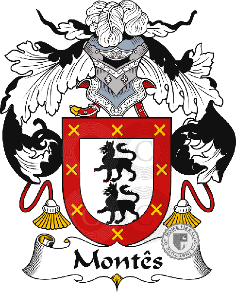 Coat of arms of family Montês