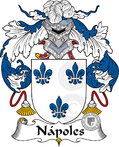 Coat of arms of family Nápoles
