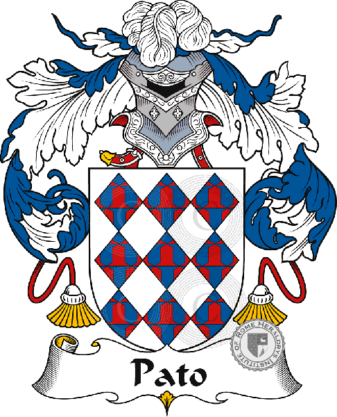 Coat of arms of family Pato or Pavão