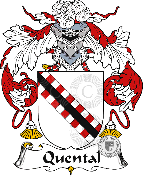 Coat of arms of family Quental or Quintal