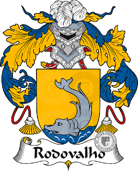 Coat of arms of family Rodovalho