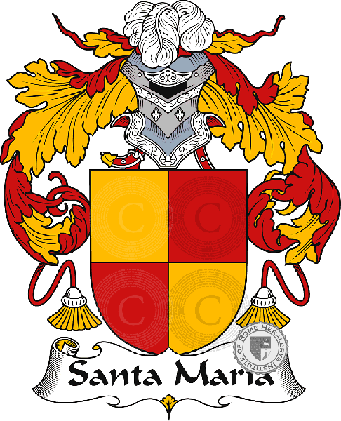Escudo de la familia Santa Maria