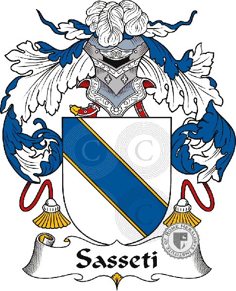 Escudo de la familia Sasseti