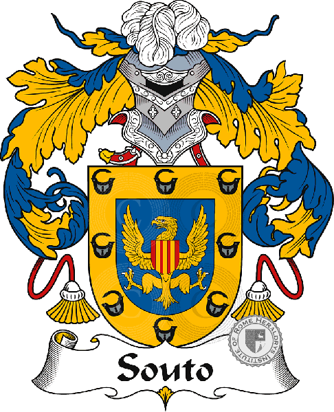 Coat of arms of family Souto or Soito