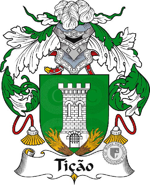 Coat of arms of family Tição