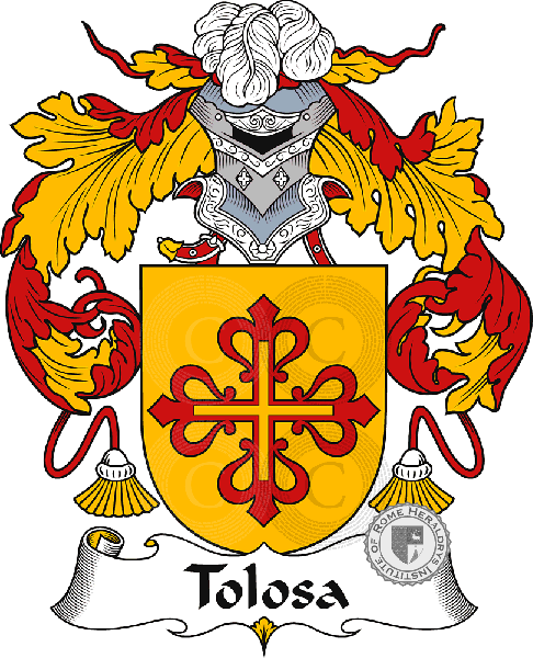 Coat of arms of family Tolosa