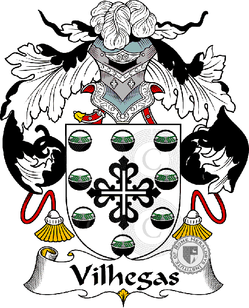 Coat of arms of family Vilhegas