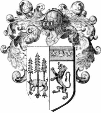 Coat of arms of family Chupeau