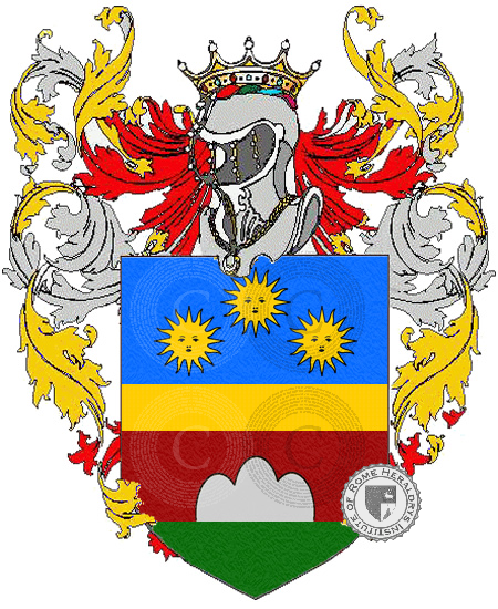 Coat of arms of family monti guarnieri
