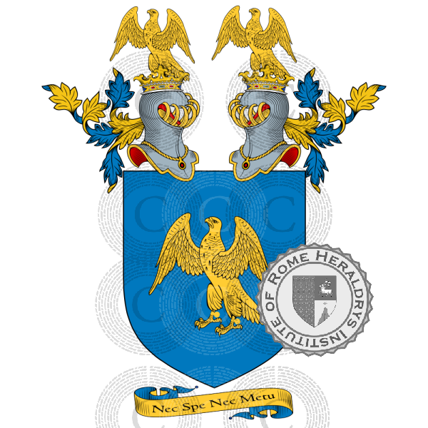 Coat of arms of family le Tonnelier