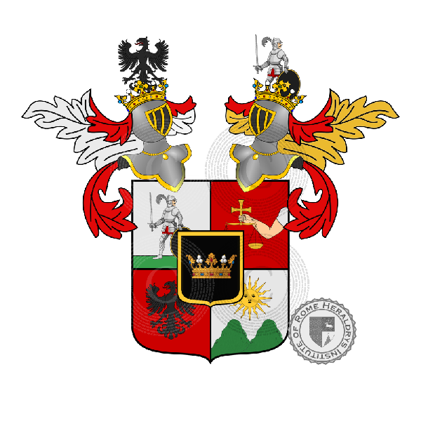 Wappen der Familie Manfroni