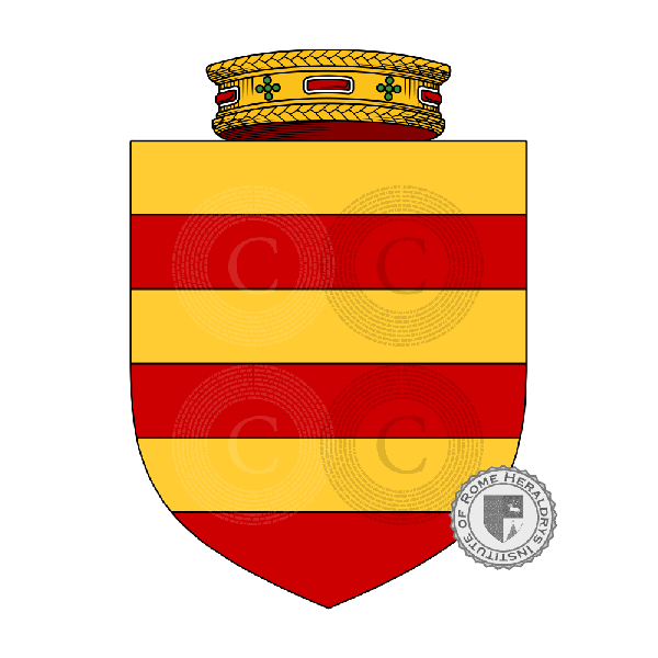 Coat of arms of family Pistono