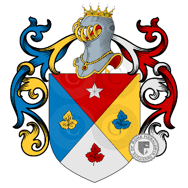 Wappen der Familie dalla Foglia