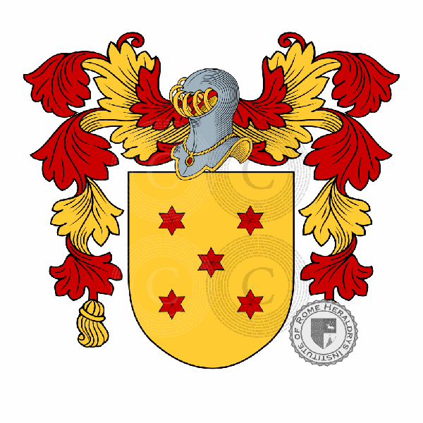 Coat of arms of family Liste