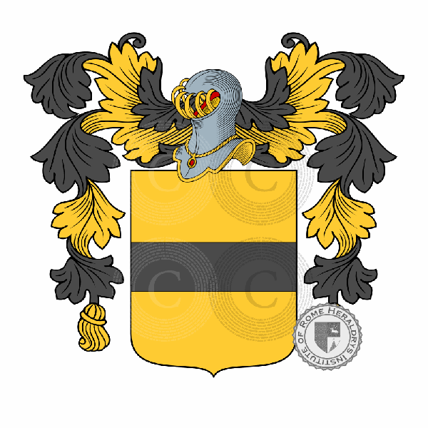 Coat of arms of family del Barba