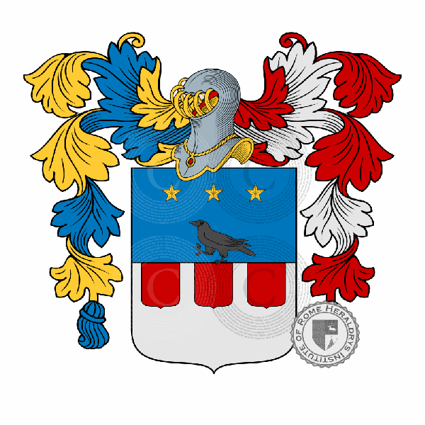Coat of arms of family Cornacchia