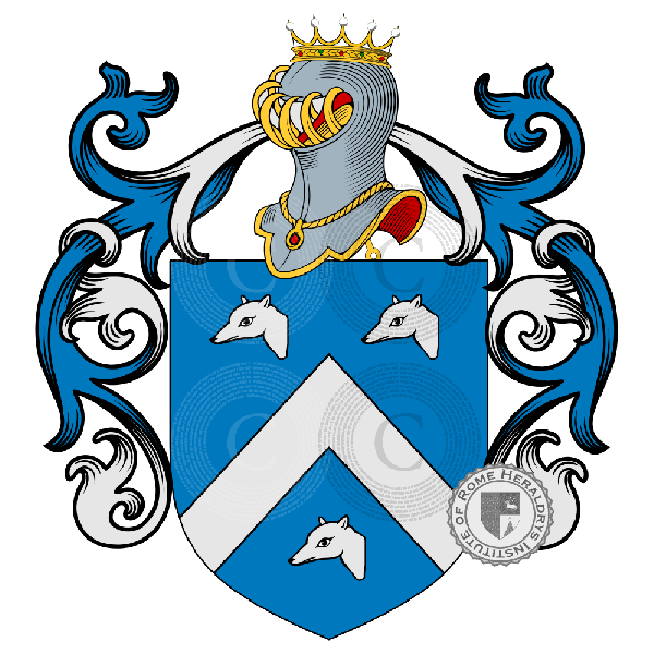 Coat of arms of family Martorelli