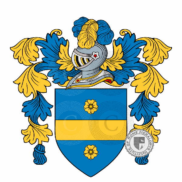 Coat of arms of family Cacciarelli