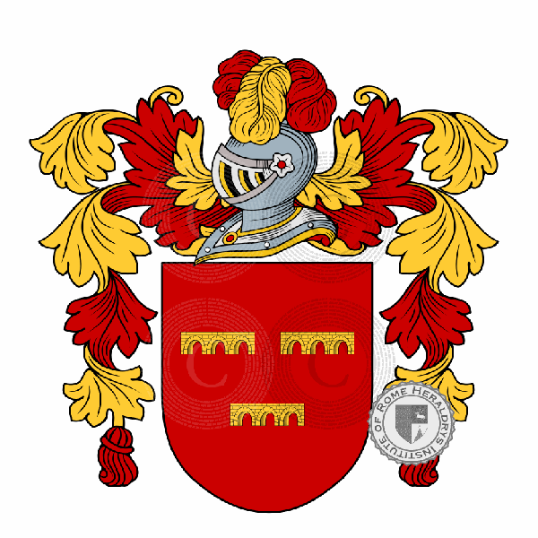 Coat of arms of family Aubert