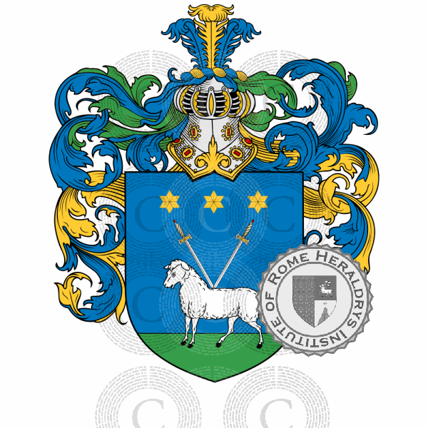 Escudo de la familia Verusio