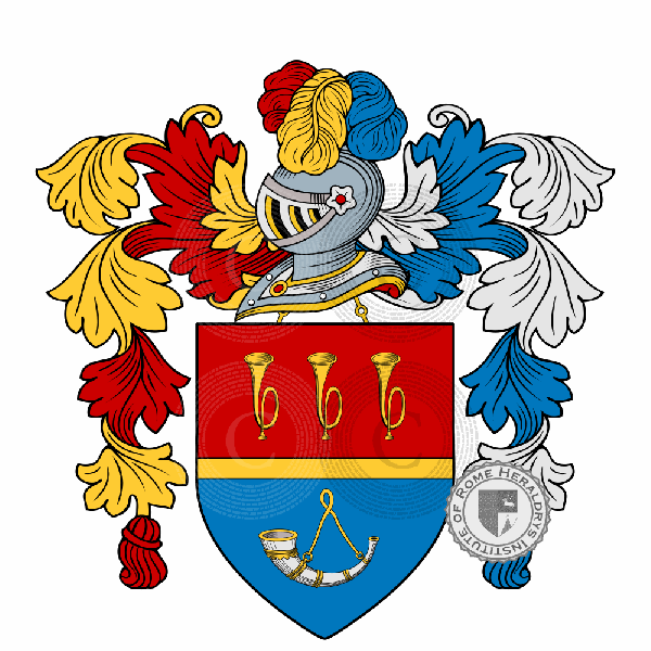 Escudo de la familia Galantini del Lion Nero