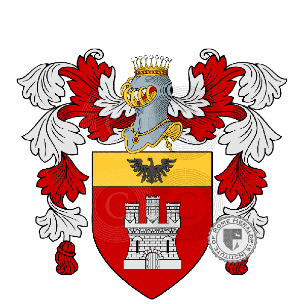 Escudo de la familia Capitani di Vimercate