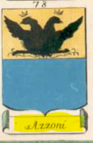 Wappen der Familie Azzoni