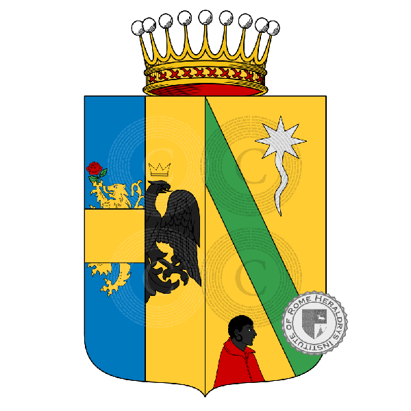 Coat of arms of family Mancinelli Scotti