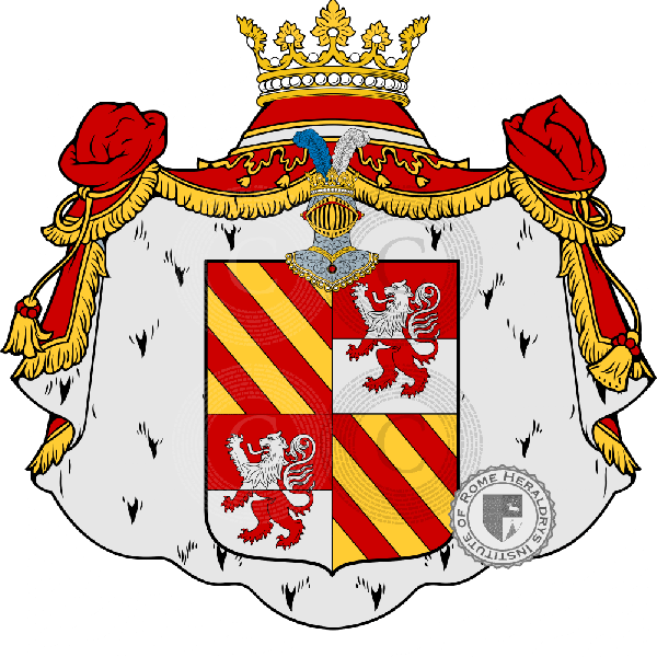 Coat of arms of family Aquino