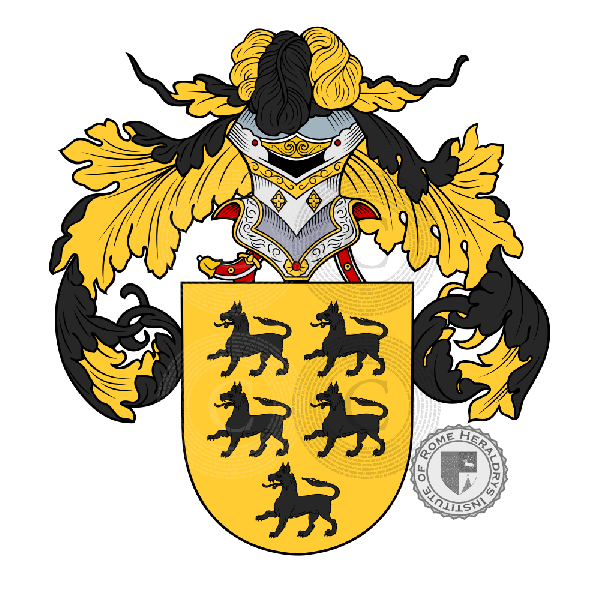 Coat of arms of family Andrade