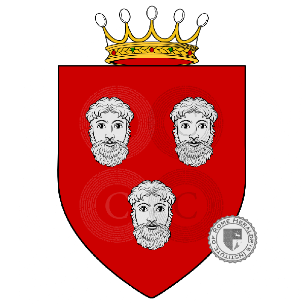 Coat of arms of family Bergognoni