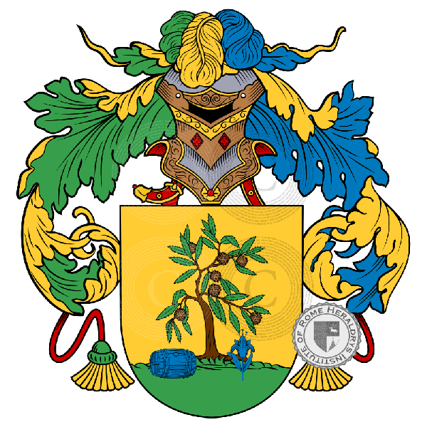 Coat of arms of family Perez del Cerro