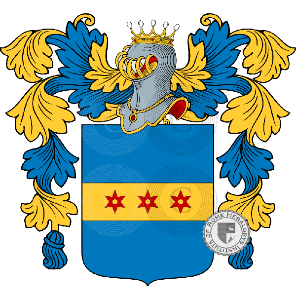 Coat of arms of family Pillon du Coudray de La Thillaye