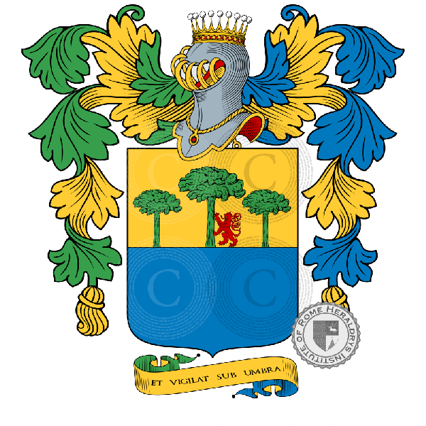Coat of arms of family Garelli Colombo