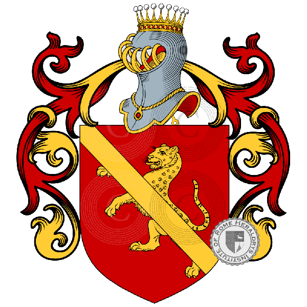 Coat of arms of family del Mosca