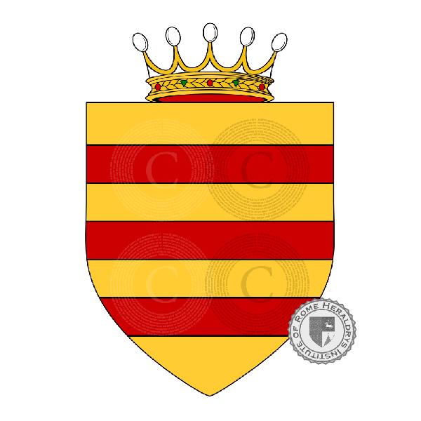 Coat of arms of family Belois